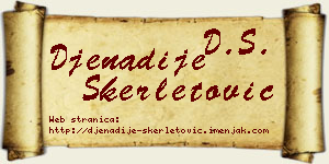 Đenadije Skerletović vizit kartica